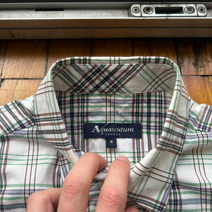 2000s Aquascutum Checked Shirt S