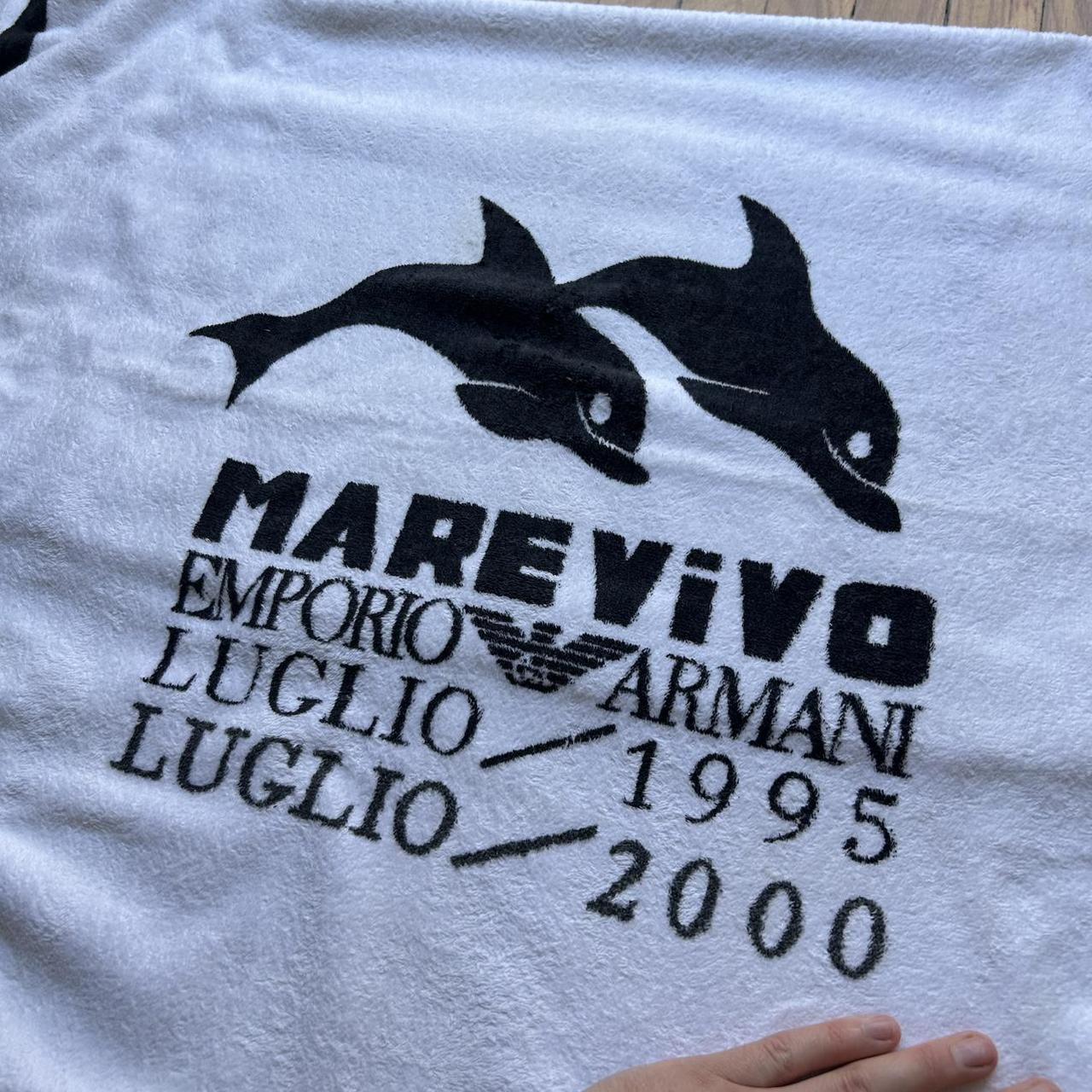 1995/00 Emporio Armani Beach Towel White