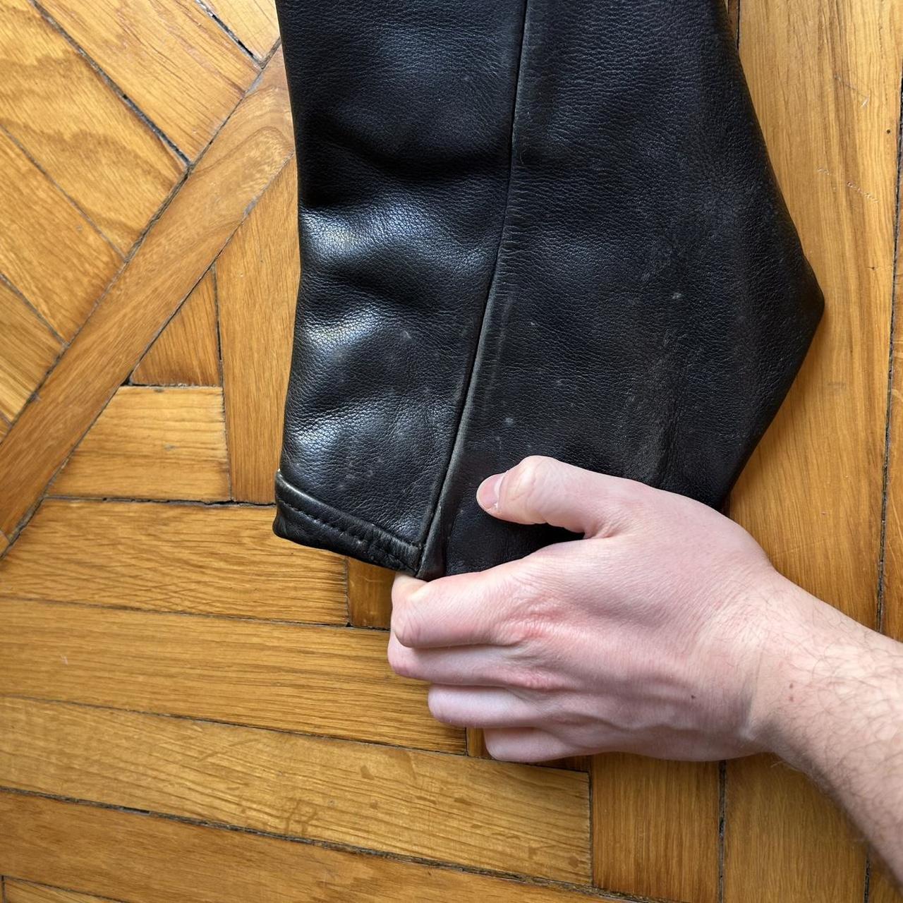 1990s Chevignon Leather Jacket Black S