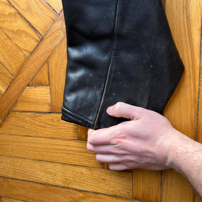 1990s Chevignon Leather Jacket Black S