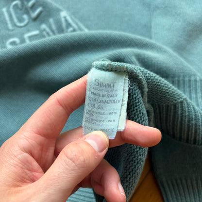 1990s Armani Jeans 'Ice Arsenal' Knitted Jumper XL