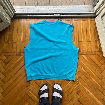 1990s Fila Sweater Vest Blue XL