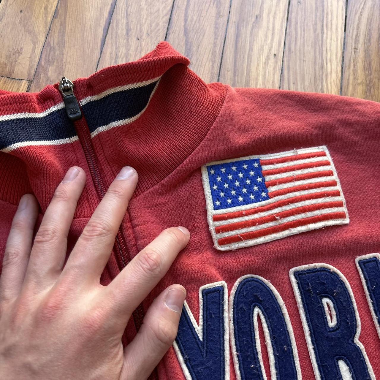 2000s Kappa New York Full Zip Sweatshirt Red L