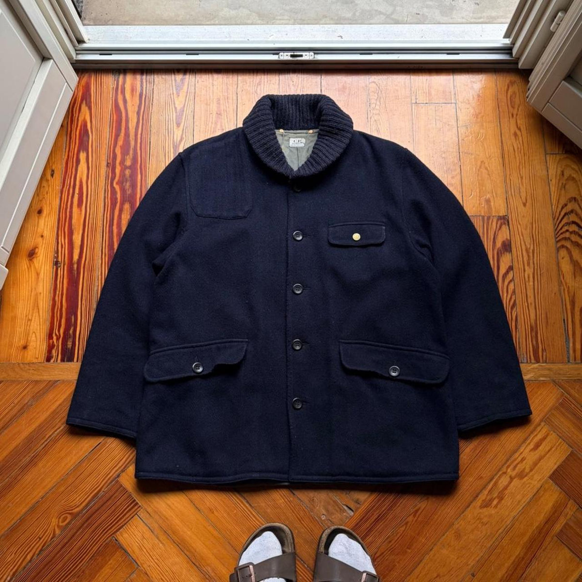 1993 CP Company Wool Coat Navy L