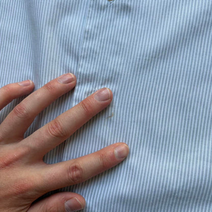 1989 Boneville Navy Arctic Striped Shirt L