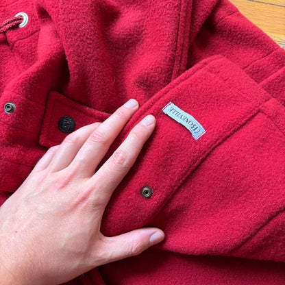 1990s Boneville Duffle Coat Red XL