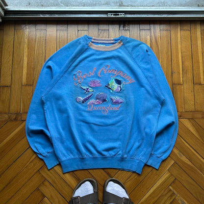 1990s Best Company Sweatshirt Blue S