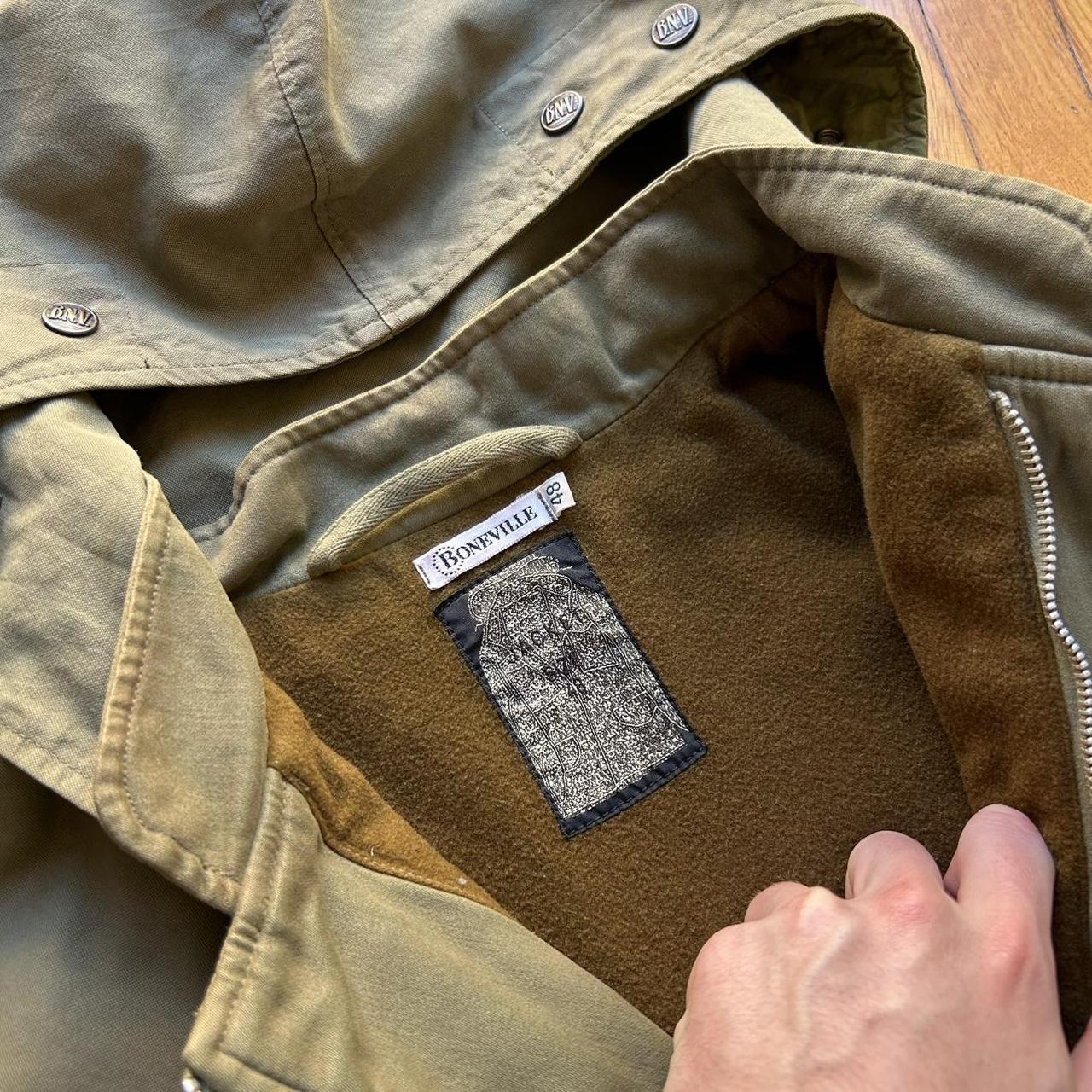 1980s Boneville Navy Arctic Parka Jacket Khaki XL