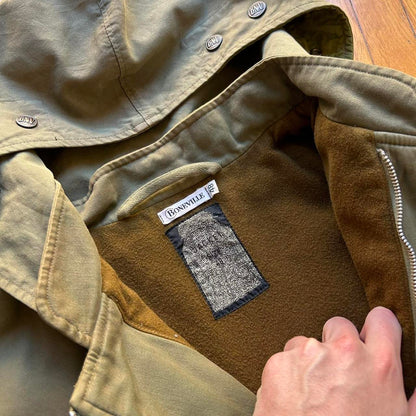 1980s Boneville Navy Arctic Parka Jacket Khaki XL
