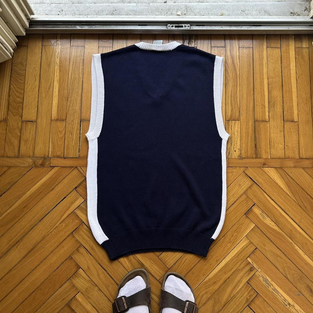 1990s Nike Tennis Court Knitted Vest Navy S
