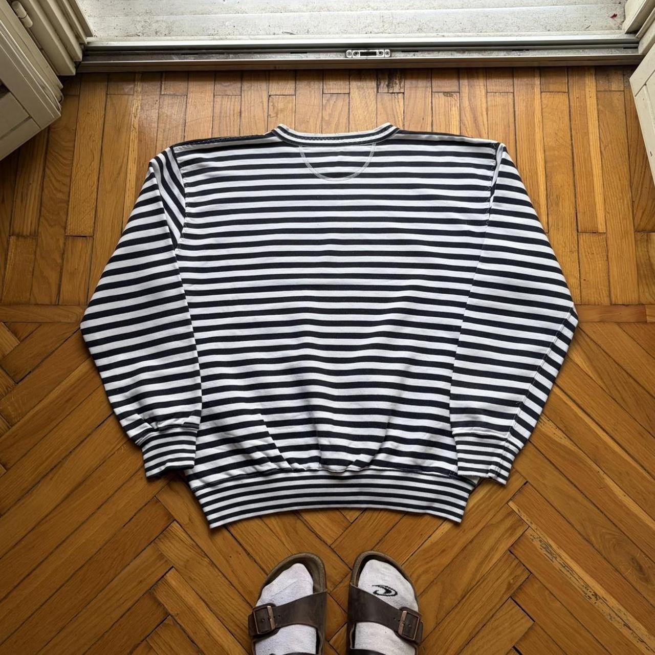 1980s Best Company Striped Sweatshirt L