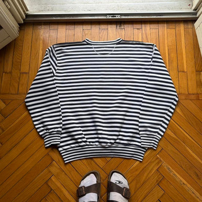 1980s Best Company Striped Sweatshirt L