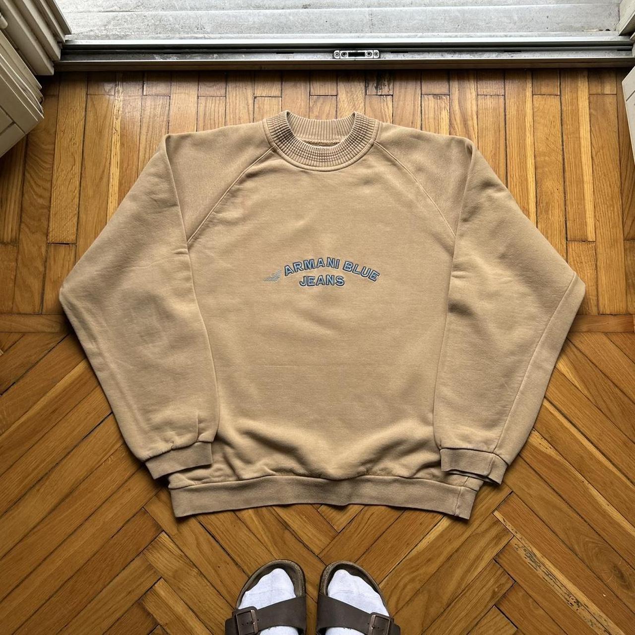 1990s Armani Blue Jeans Sweatshirt L