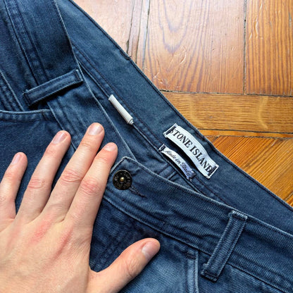 1990s Stone Island Jeans Navy 36W 28L