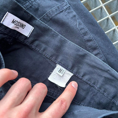 1990s Moschino Trousers Navy 36W 28L
