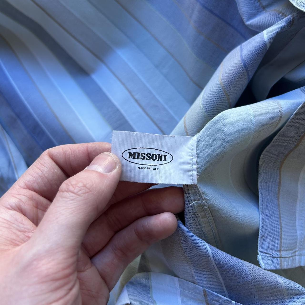 1990s Missoni Sport Striped Shirt L
