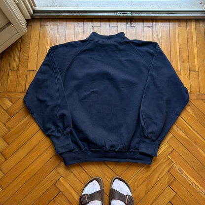 1980s Stone Island Script Sweatshirt Navy XL