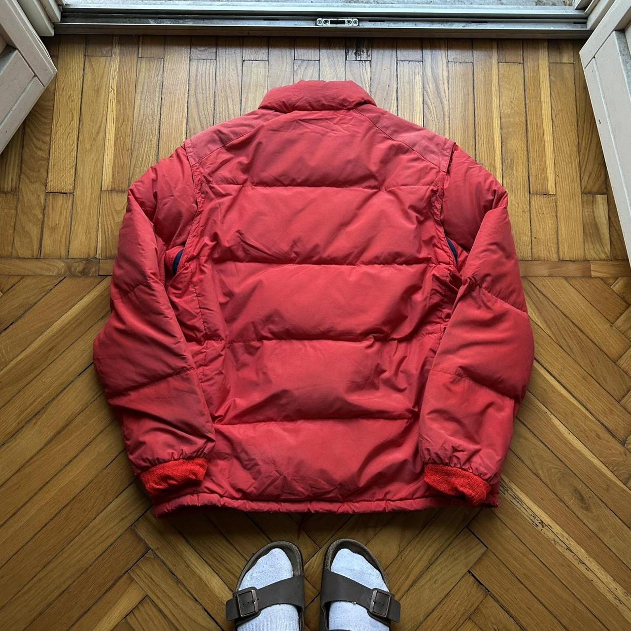 1980s Moncler Grenoble Down Jacket Red L