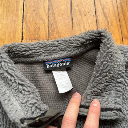 1990s Patagonia Pile Fleece Vest Grey L