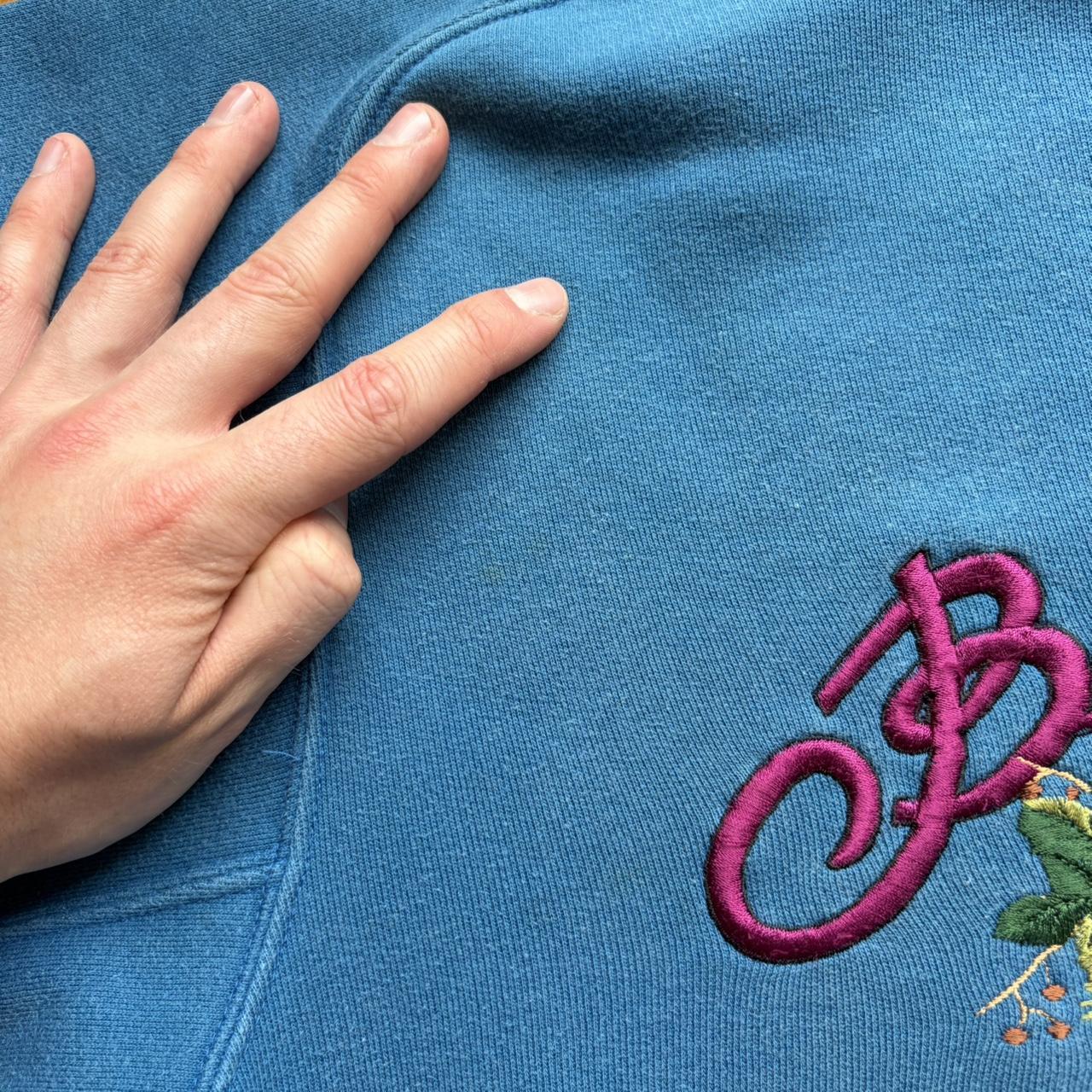 1980s Best Company Embroidered Sweatshirt Blue L