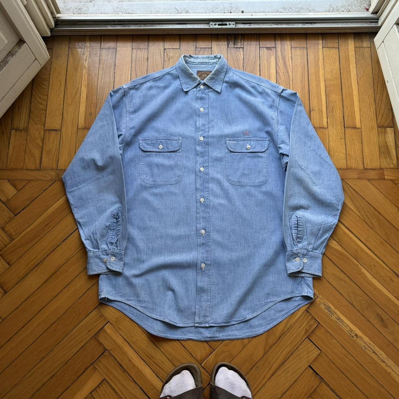 1980s CP Company Denim Shirt Blue L