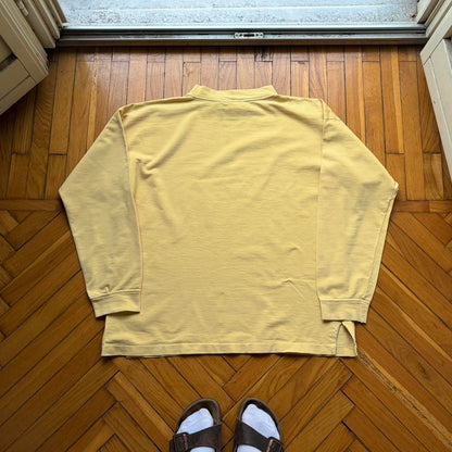 1990s Stone Island LS T Shirt Yellow L