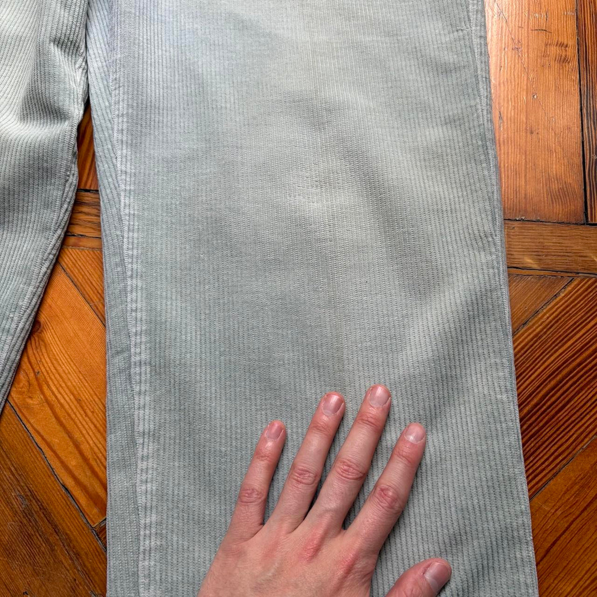1980s Boneville Corduroy Trousers Grey 34W 30L