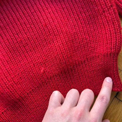 1990s Cerruti 1881 Knitted Jumper Red M