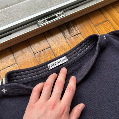 1980s Stone Island Sweatshirt Navy L (NO BADGE)