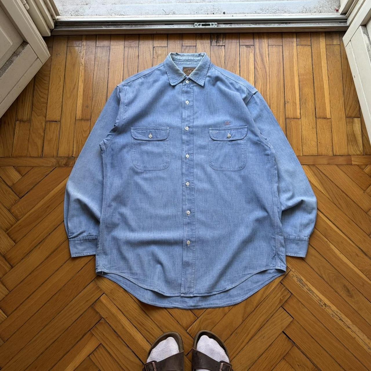 1980s CP Company Denim Shirt Blue L