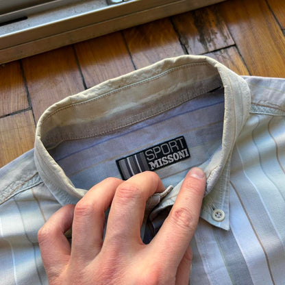 1990s Missoni Sport Striped Shirt L
