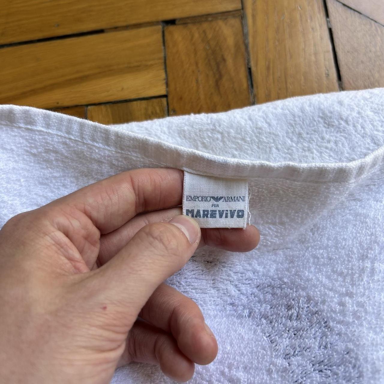 1995/00 Emporio Armani Beach Towel White