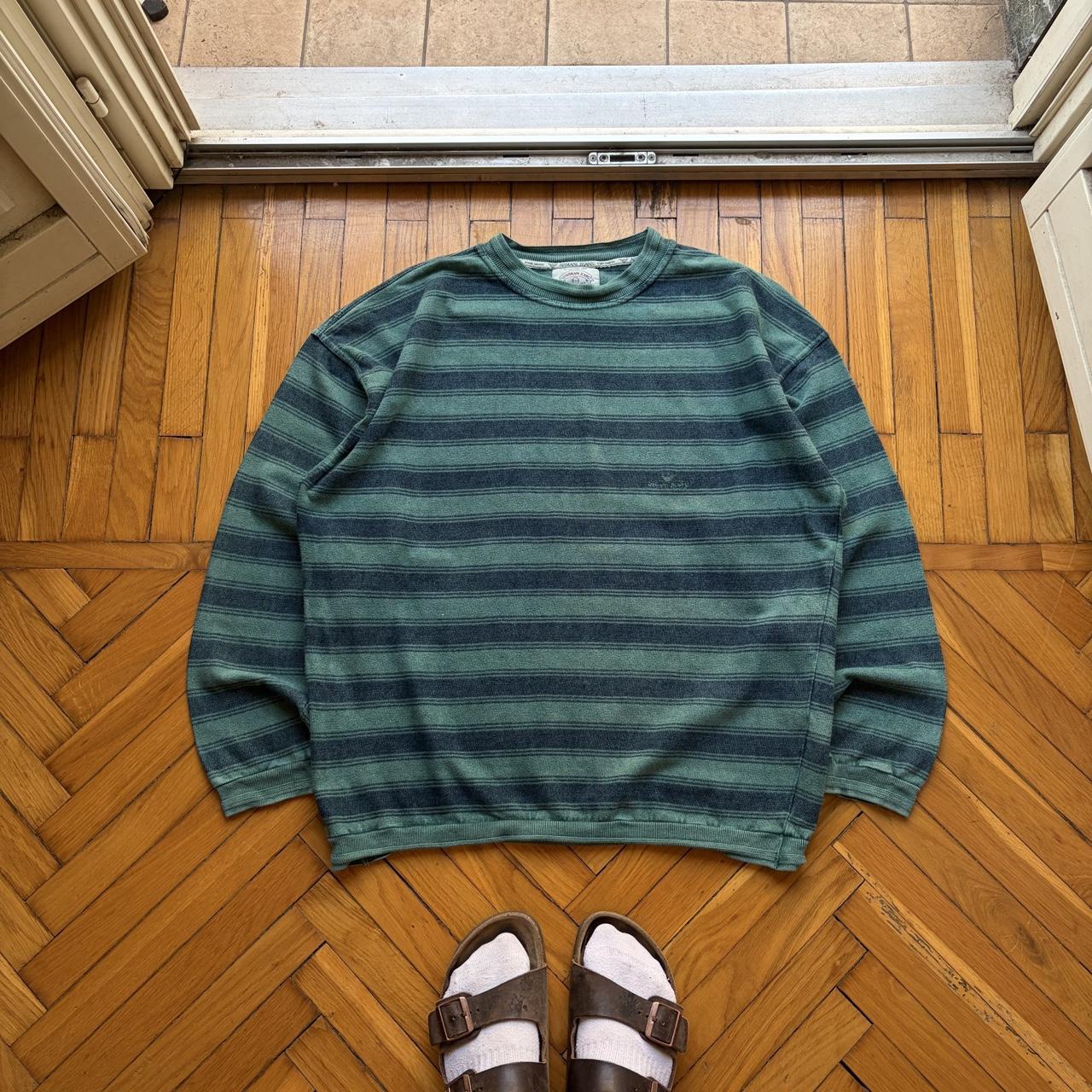 1990s Armani Jeans Striped Sweatshirt L