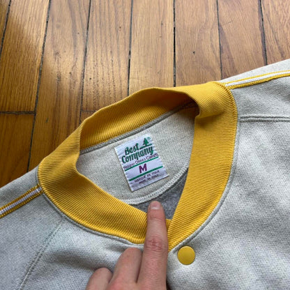 1980s Best Company Cardigan Grey L