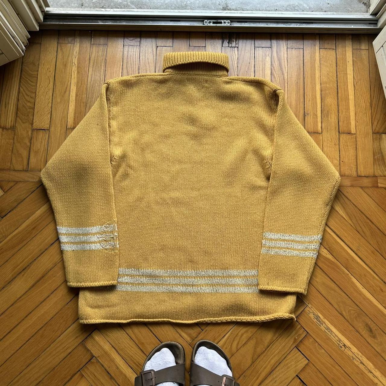 A/W 1997 Stone Island Knitted Jumper Yellow L