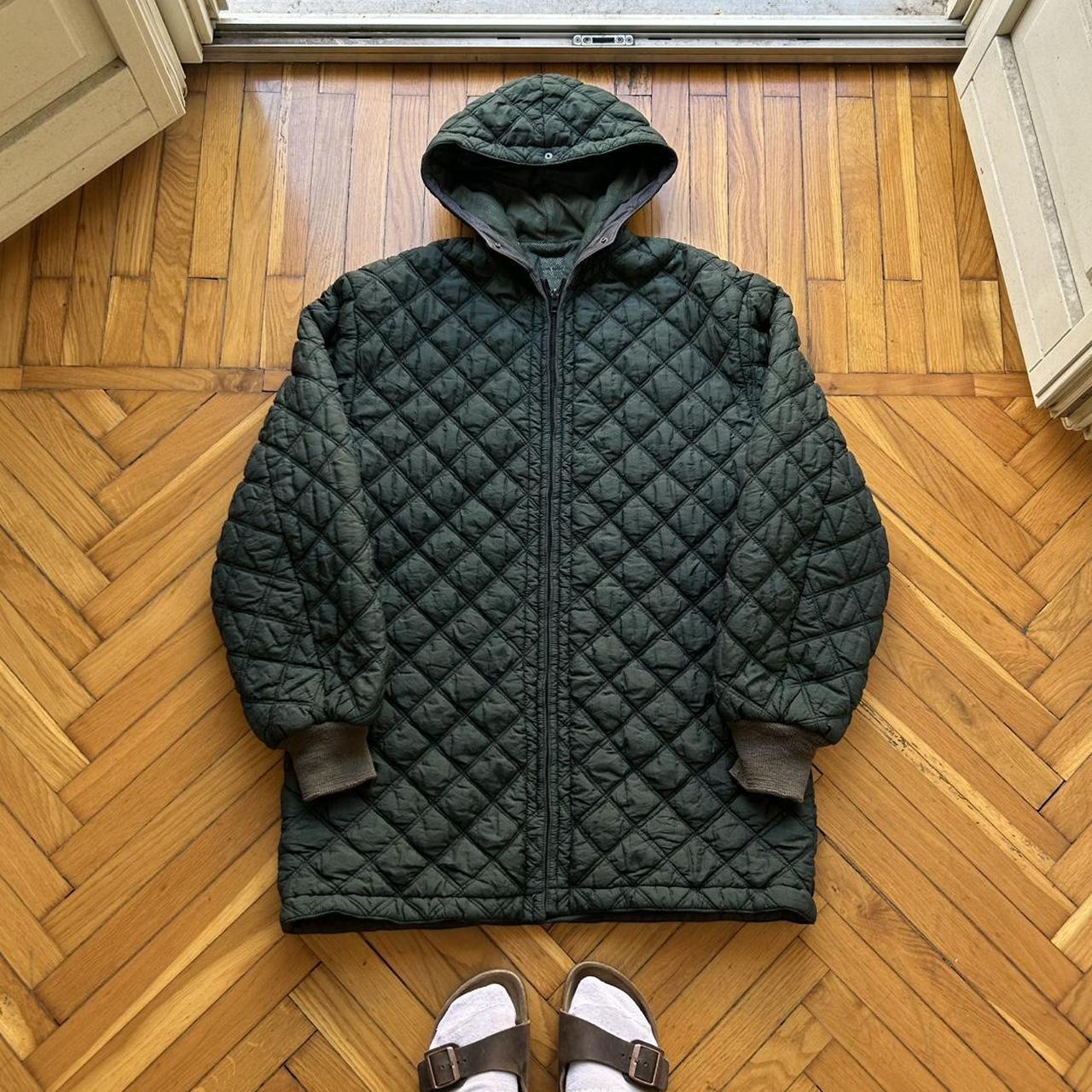 1980s CP Company Quilted Jacket Liner Green L
