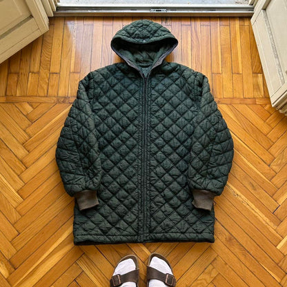 1980s CP Company Quilted Jacket Liner Green L