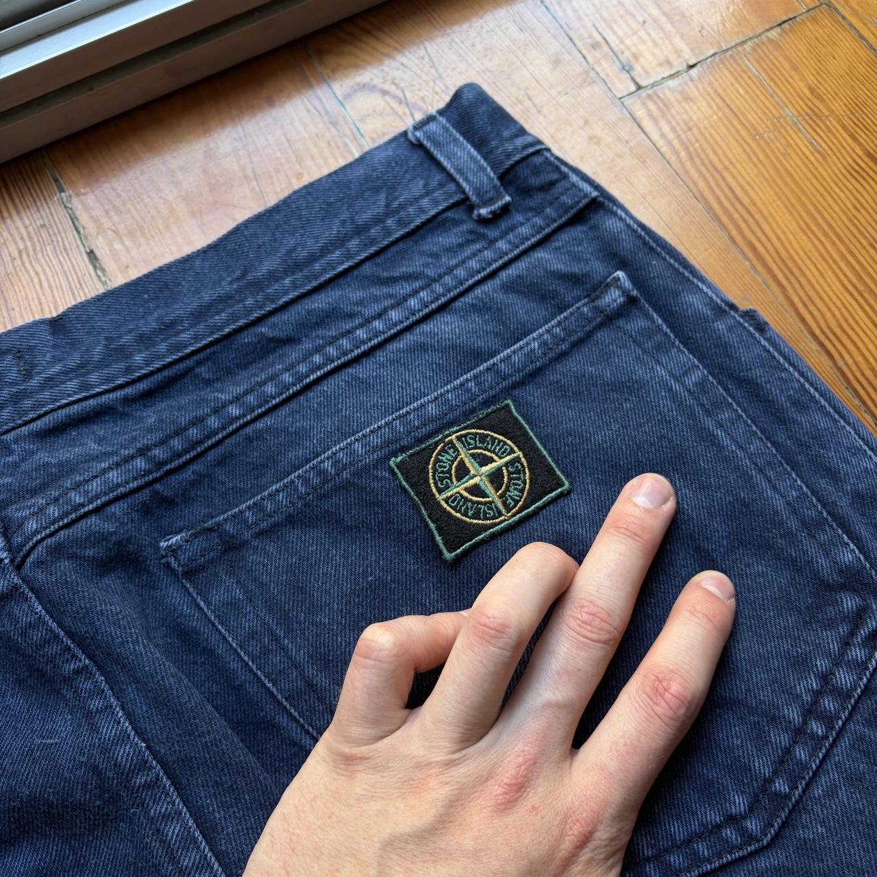 1980s Stone Island Jeans Navy 34W 28L