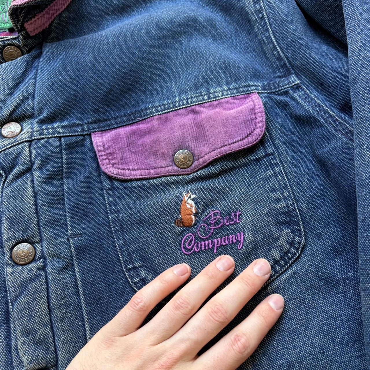 1980s Best Company Denim Jacket Blue XL
