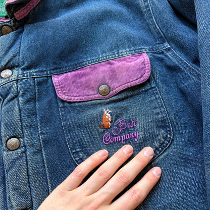 1980s Best Company Denim Jacket Blue XL