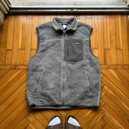 1990s Patagonia Pile Fleece Vest Grey L