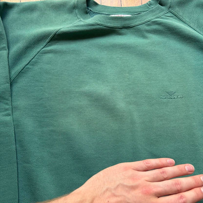 1990s Armani Jeans Sweatshirt Green XL