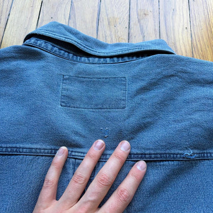 1990s Armani Jeans Mariner Denim Shirt XL