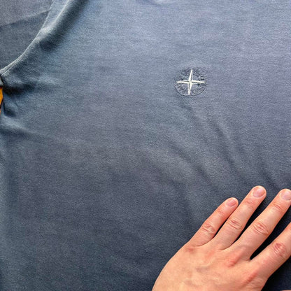 1980s Stone Island Compass T Shirt Navy M