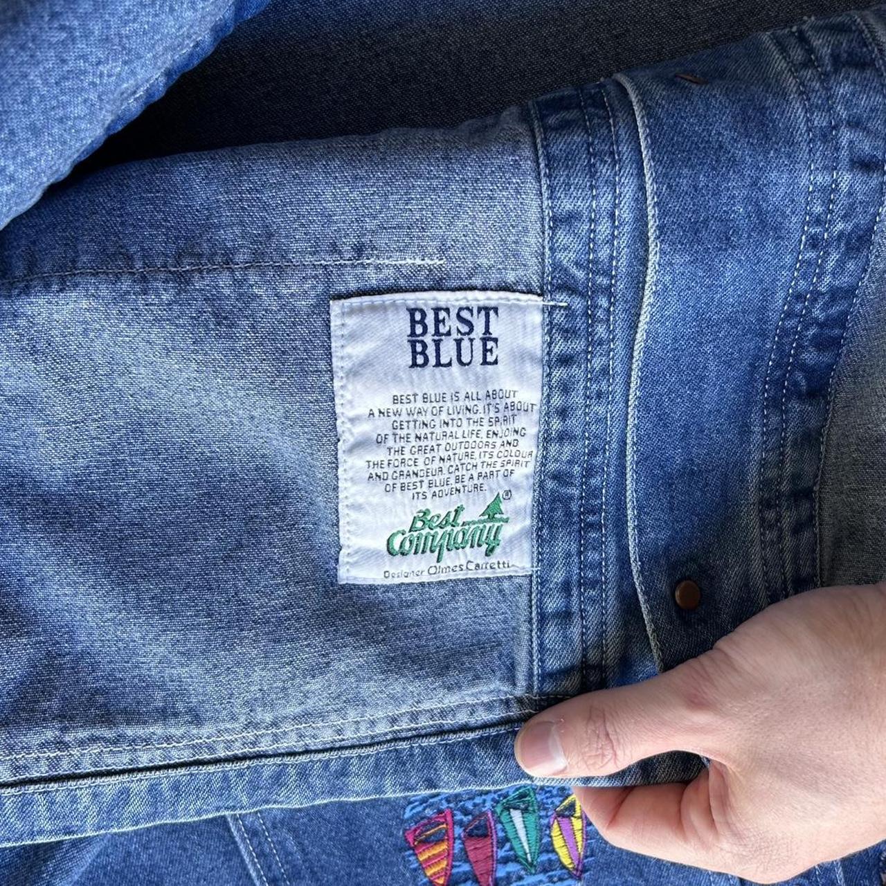 1980s Best Company Denim Jacket Blue XL