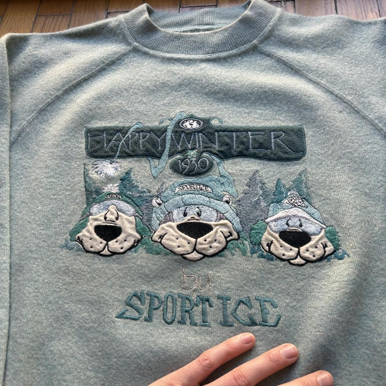 1992 Iceberg 'Happy Winter' Knitted Jumper L