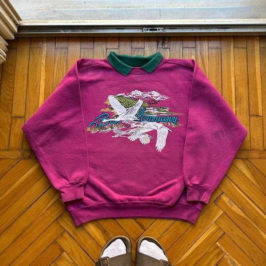 1980s Best Company Sweatshirt Pink S