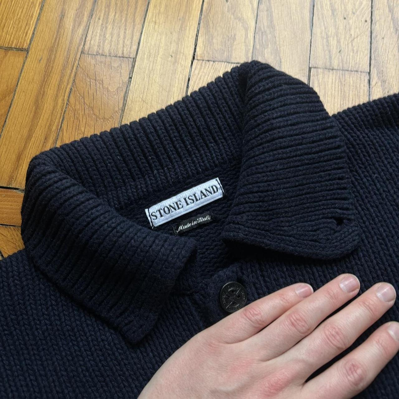 A/W 1997 Stone Island Knitted Jumper Navy L