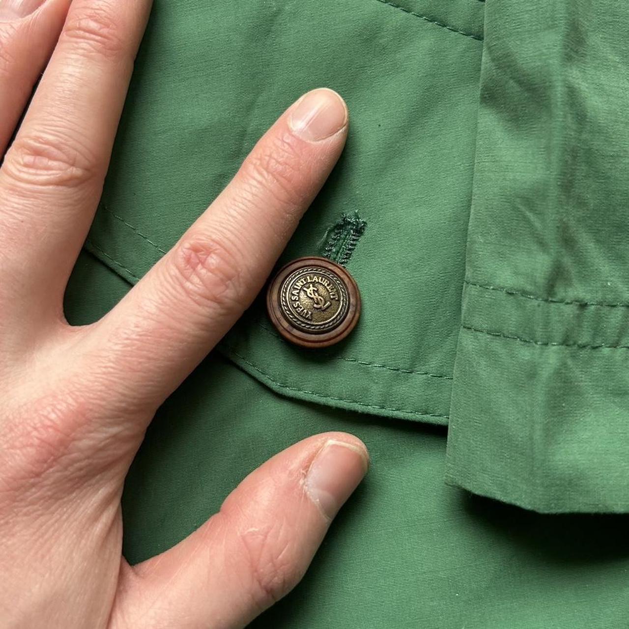 1980s Yves Saint Laurent Jacket Green XXL