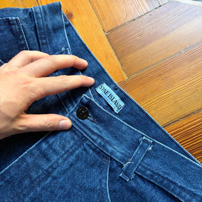 1980s Stone Island Jeans Navy 27W 32L